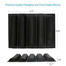 Silicone Baguette Pan - Non-Stick Perforated Fench Bread Pan Forms , Hot Do M9X9