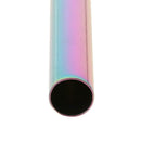 5pcs Reusable Stainless Steel Drinking Straws with Cleaning Brush (Colorful A