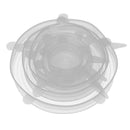 12pcs Heat Resistant Silicone Stretch Lids Food Wrap Bowl Pan Cover(White) A