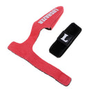Fishing Rod Belt Tip Cover Rod Sleeve Pole Glove Protector + Rod Tie Strap Red