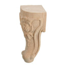 4PCS 10x6cm European Style Solid Wood Carved Furniture Foot Legs TV Cabinet