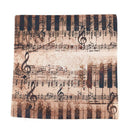 Music Series Note Printed Linen Square 45x45cm Home Decor Houseware Throw P L6Q9