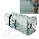 Foldable Fish Crab Net Shrimp Minnow Bait Trap Cast Dip Fishing Cage 22x22x48cm