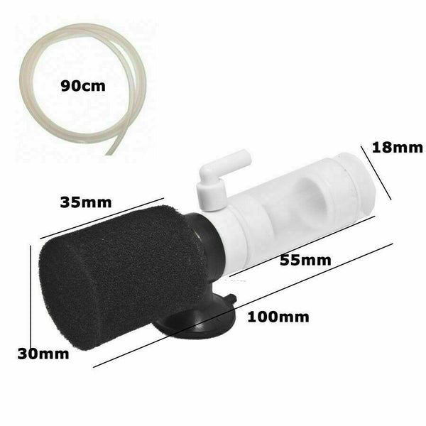 3 IN 1 Biological Sponge Filter For Fish Tank Aquarium Sponge Water w/Line