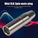 1pcs/2pcs/5pcs Mini 3 Pin XLR Male Connector Audio Plug Adapter for Microphone