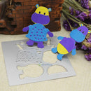 SN9F Hippo Cutting Dies Stencil DIY Scrapbooking Album Decor Paper Card Craft