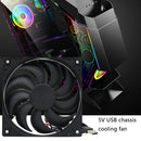 DIY Home Office 120mm Big Airflow Cooling Fan For Router TV Box Silent USB Power