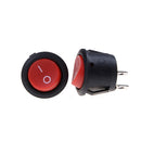 5 X Car 12V ON/OFF Round Rocker Boat Toggle Switch Push Button Red JR