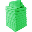 10Pcs Green Microfiber Cleaning Auto Car Detailing Soft Microfiber Cloths Wash