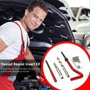 15pcs Thread Repair Insert Kit Car Wire Thread Inserts Tool Set (M12x1.75) A