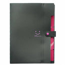 Plastic Expanding File Folders Accordion Document Organizer 5-Pocket A4 Let I1Z3