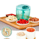 5 Blades Manual Food Vegetable Chopper Shredder Crusher Garlic Processor