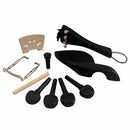15Pcs Violin Parts Ebony Wood 4/4 Violin Parts Accessories Bridge Chin rest R9D6