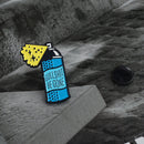 Enamel Cartoon Blue Bottle Spray Collar Shirt Brooch Pins Badge Corsage Brooc %x