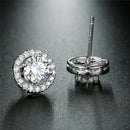 Classic Sliver Plated Heart Arrow Zircon Earrings Elegant Wedding Earrings JR