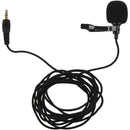 3.5mm miniphone minifono Mic Speech Tie Clip Insegnare Lavalier Jack Lectur W6B3