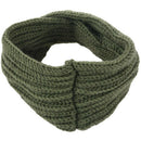 Winter Women Knit Bohemia Weaving Cross Headband Handmade Hairband Head wra