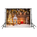 Christmas Backdrop Cloth Tree Snow Family Live Photo Studio Decor (Y-2202) A