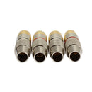 4PCS RCA Plug Audio Video Locking Cable Connector Plug Titanize Connector