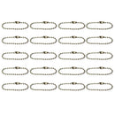 40pcs Alloy Metal 2.4mm Ball Bead Chain Matching Connectors Jewelry Findings