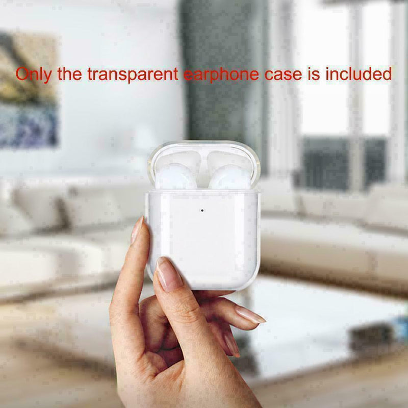 Transparent Clear Protective Skin Soft TPU Cover For AirPods Charging Case T7J4