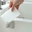Kitchen Sink Drying Rack Sponge Storage Shelf Toilet Bathroom Soap Holder Hooks