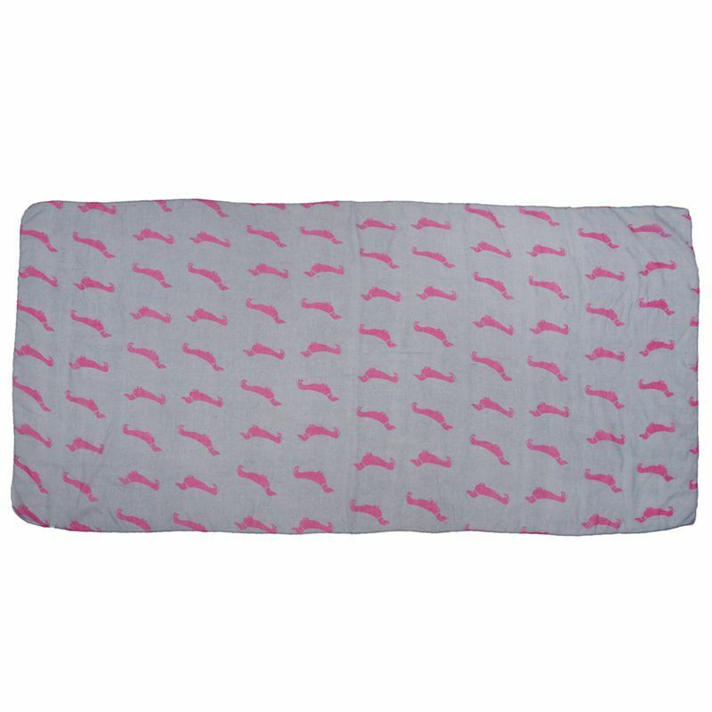 Sausage Dachshund Dog Animal Ladies Scarf Shawl Soft Feel 180 x 90cm White L8O8