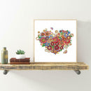 5D DIY Special Shaped Diamond Painting Love Cross Stitch Mosaic Craft Kits