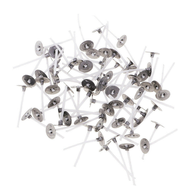 400pcs Aluminium Tea Light Case Containers +3cm Candle Wick DIY Candle Craft