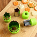 9pcs Mini Cookie Cutters Pie Crust Vegetable fruit Cutter baking Set tools  G7K1