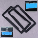 2pcs Carbon Fiber Style License Number Plate Surround Frame fit for Most US SUV