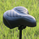 Comfort Wide Bike Seat Big Bum Bicycle Saddle Gel Sporty Soft Shock Absorb Pad