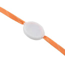 LED Three flash models illuminating orange flat laces