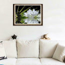 40x30cm White Lotus DIY 5D Diamond Painting Cross Stitch Needlework Craft