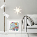 5D DIY Special Shaped Diamond Painting Elephant Embroidery Mosaic Craft Kit