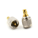 Brass Adapter PL259 UHF-J Plug Male To SMA Male Plug RF adapter Connector TO