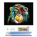 Frameless DIY Oil Painting  Colorful Orangutan Paint By Numbers for Beginners GN