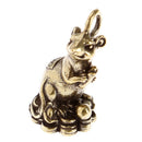 2020 new year gift Lucky mouse rat year Desk decor Copper Wealth Rats FigurineOZ