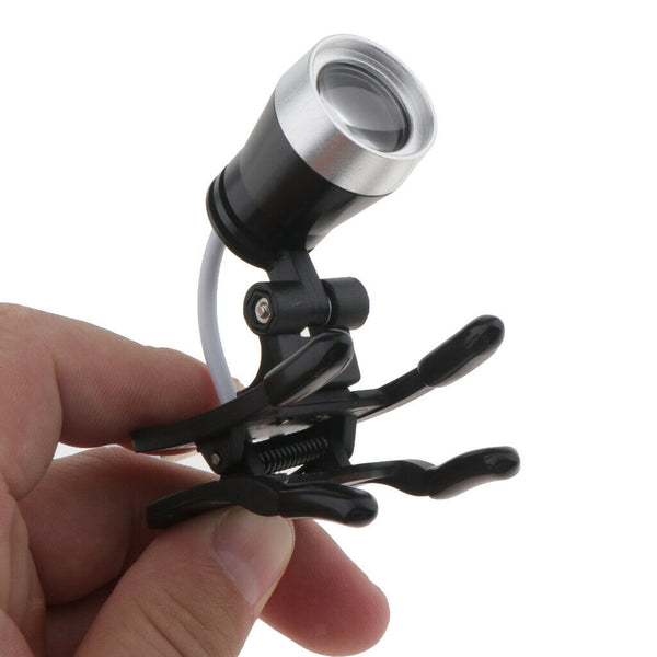 2 Pieces Clip Clamp LED Head Light Lamp for Dental Binocular Loupes Glasses