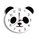 Lovely Panda Clocks Wall Stickers For Kids Rooms Wall Clocks Home Decoratio