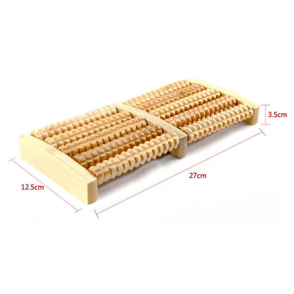 Wooden Feet Roller Wood Foot Care Massage SPA Reflexology Relax Stress HKU