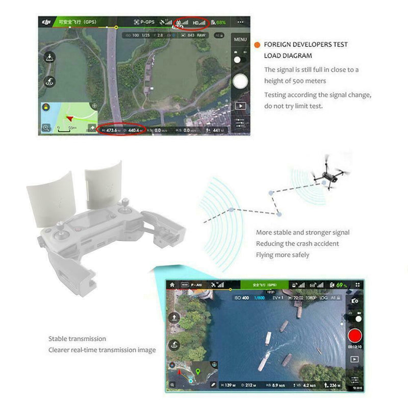 Remote Control Range Extender Signal Booster Antenna For DJI Mavic MINI New