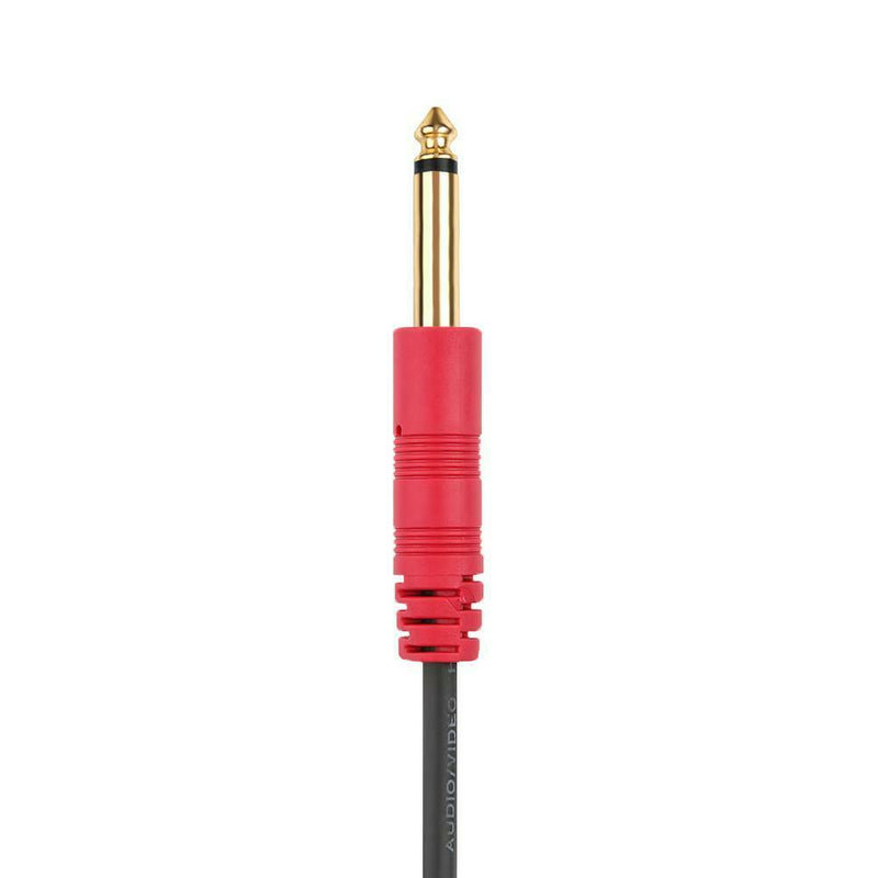 Dual 6.35mm to 2RCA Audio Cable DVD Mixer Connected Wire for Amplifier (2m)
