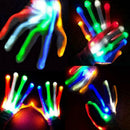Colorful Led Gloves Skeleton Flashing Light Up For Kids New Teenager Childr O8K3