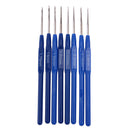 8pcs Plastic Handle Aluminium Material Knitting Needle Sewing Tools