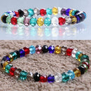 24 Colors 6mm Decorative Hand Briolette Faceted Rondelle Crystal Glass Bead N4F2