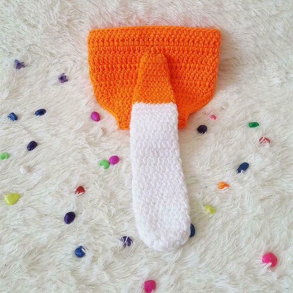 2pcs Newborn Baby Knitted Cap Toddler Underpants Photography Props Hat Suit #gib