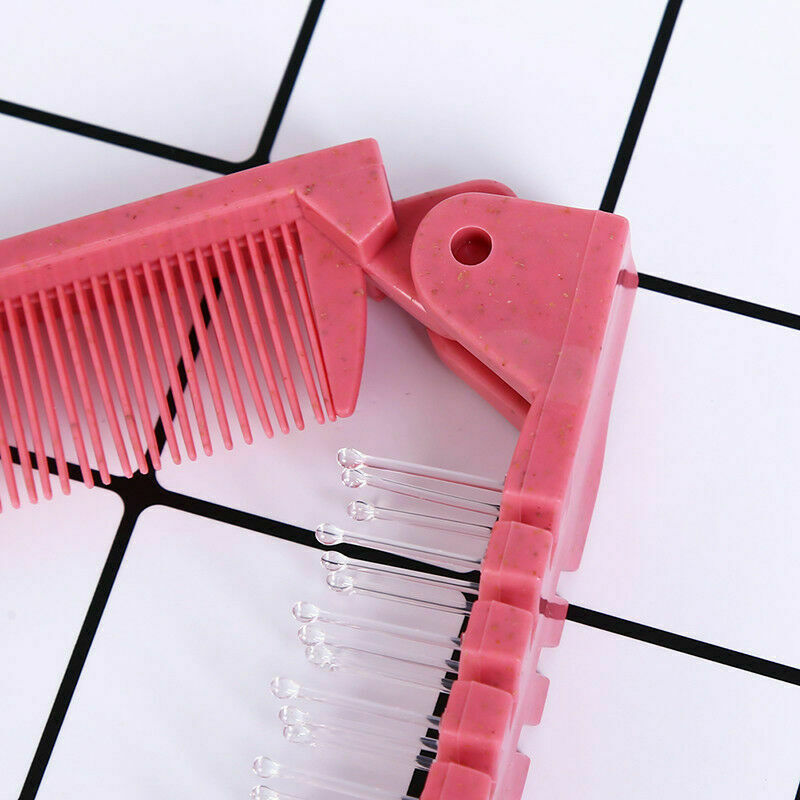 1pcs Random Color Travel Hair Comb Brush Foldable Massage Hair Comb Anti-Static