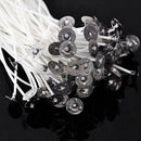 50pc 20cm Candle Wicks Cotton Core Pre Waxed With Sustainers For Candle Making