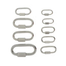 Stainless Steel Quick Links Oval Carabiner Cable Shackle Connector 4mm